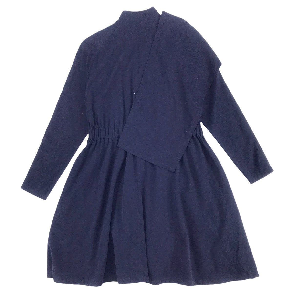 Yohji Yamamoto Yohji Yamamoto Signature Navy Dress Wrap Coat Size US M / EU 48-50 / 2 - 6 Thumbnail