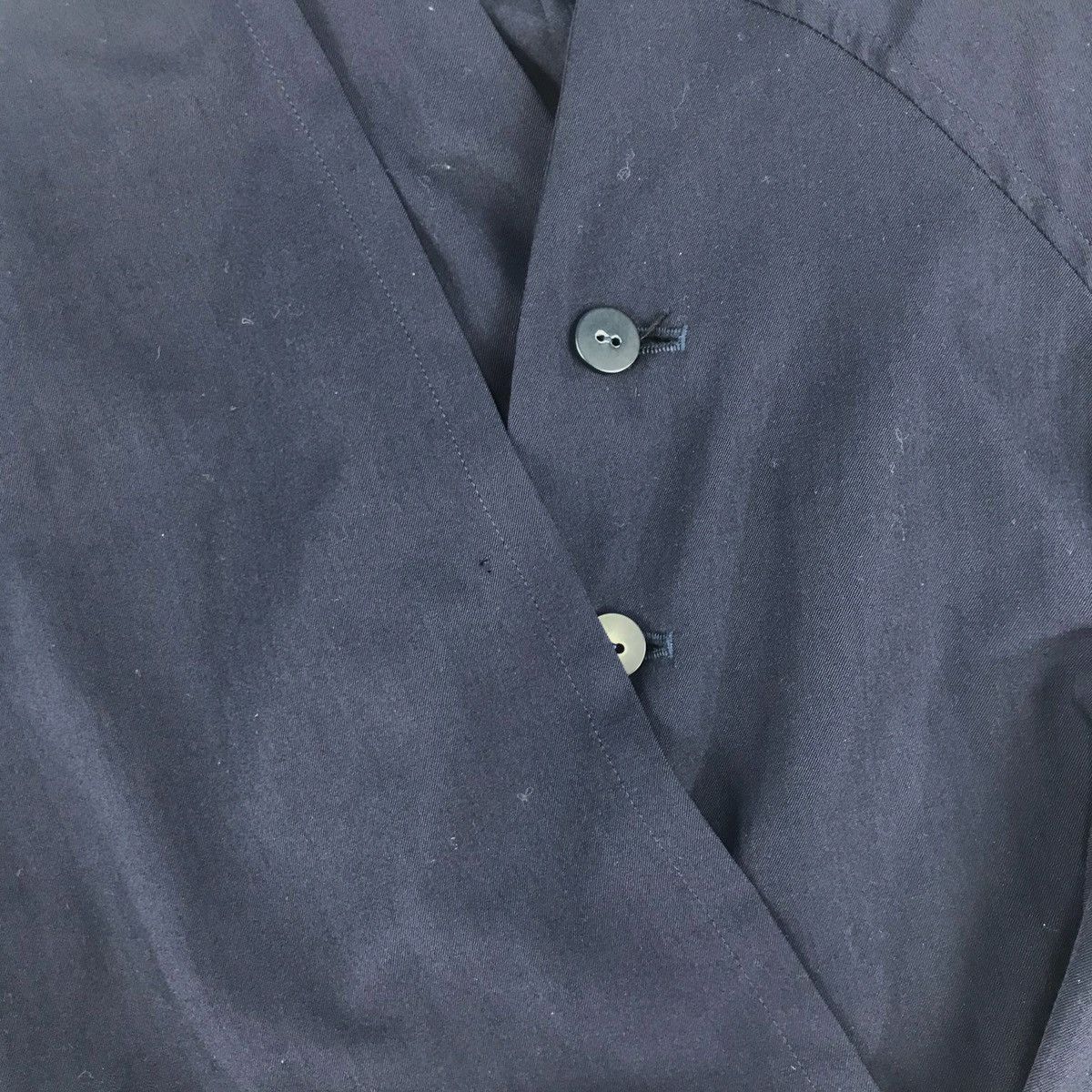 Yohji Yamamoto Yohji Yamamoto Signature Navy Dress Wrap Coat Size US M / EU 48-50 / 2 - 8 Thumbnail