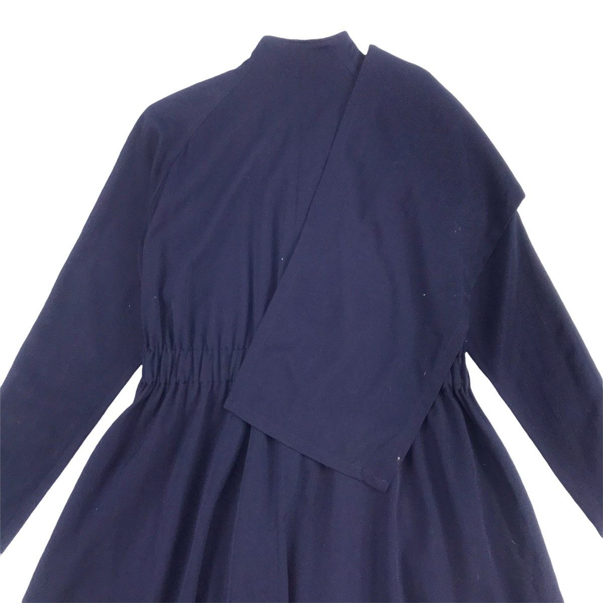 Yohji Yamamoto Yohji Yamamoto Signature Navy Dress Wrap Coat Size US M / EU 48-50 / 2 - 7 Thumbnail