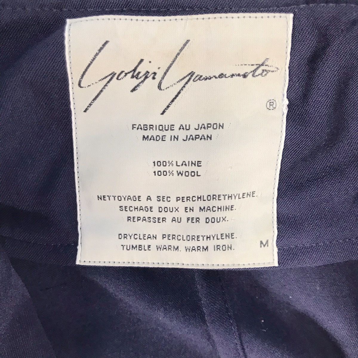 Yohji Yamamoto Yohji Yamamoto Signature Navy Dress Wrap Coat Size US M / EU 48-50 / 2 - 10 Thumbnail