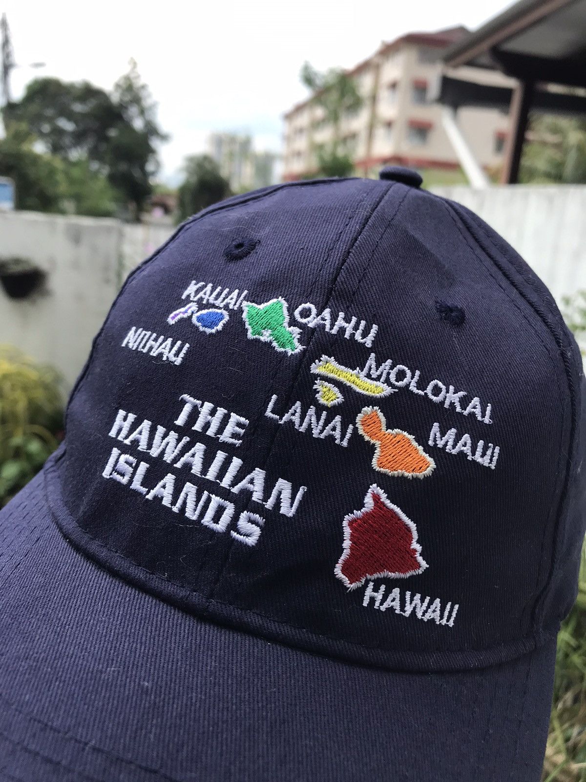 Japanese Brand EMBROIDERY THE HAWAIIAN ISLANDS CAP HAT BY SURFWARE Size ONE SIZE - 2 Thumbnail