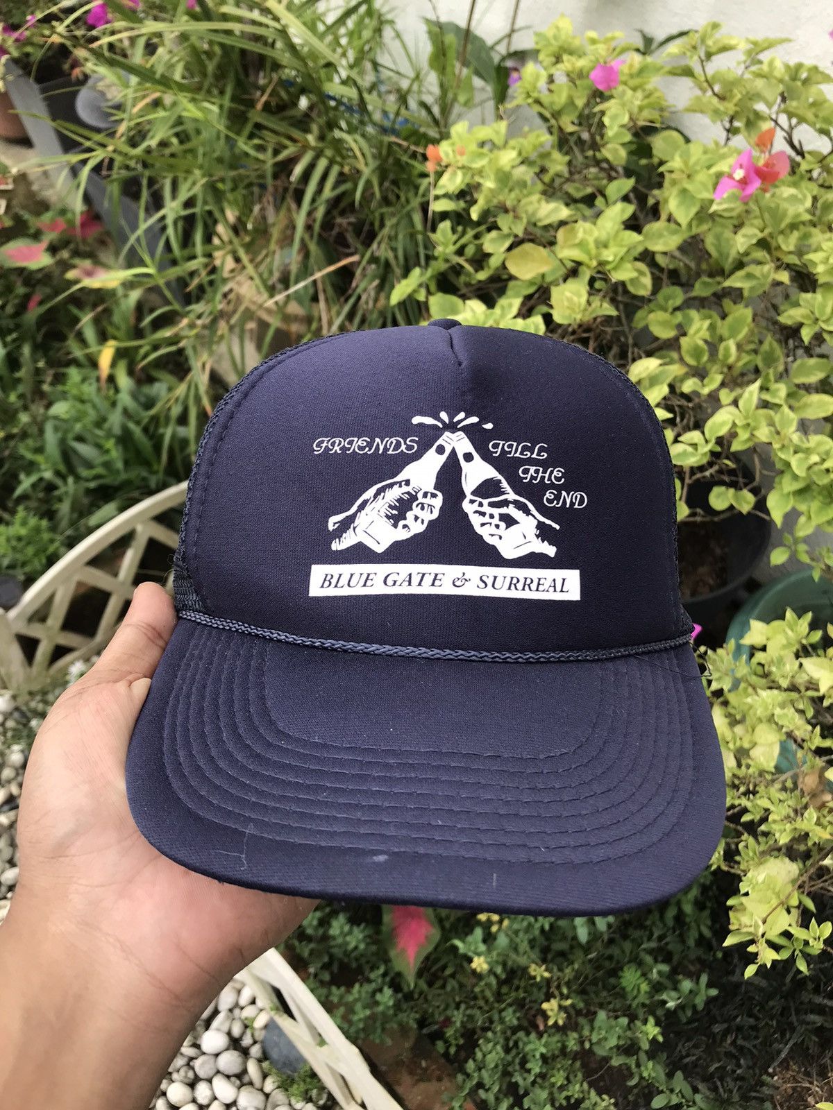 Japanese Brand FRIENDS TILL THE END BLUE GATE & SURREAL CAP BY OTTO Size ONE SIZE - 1 Thumbnail