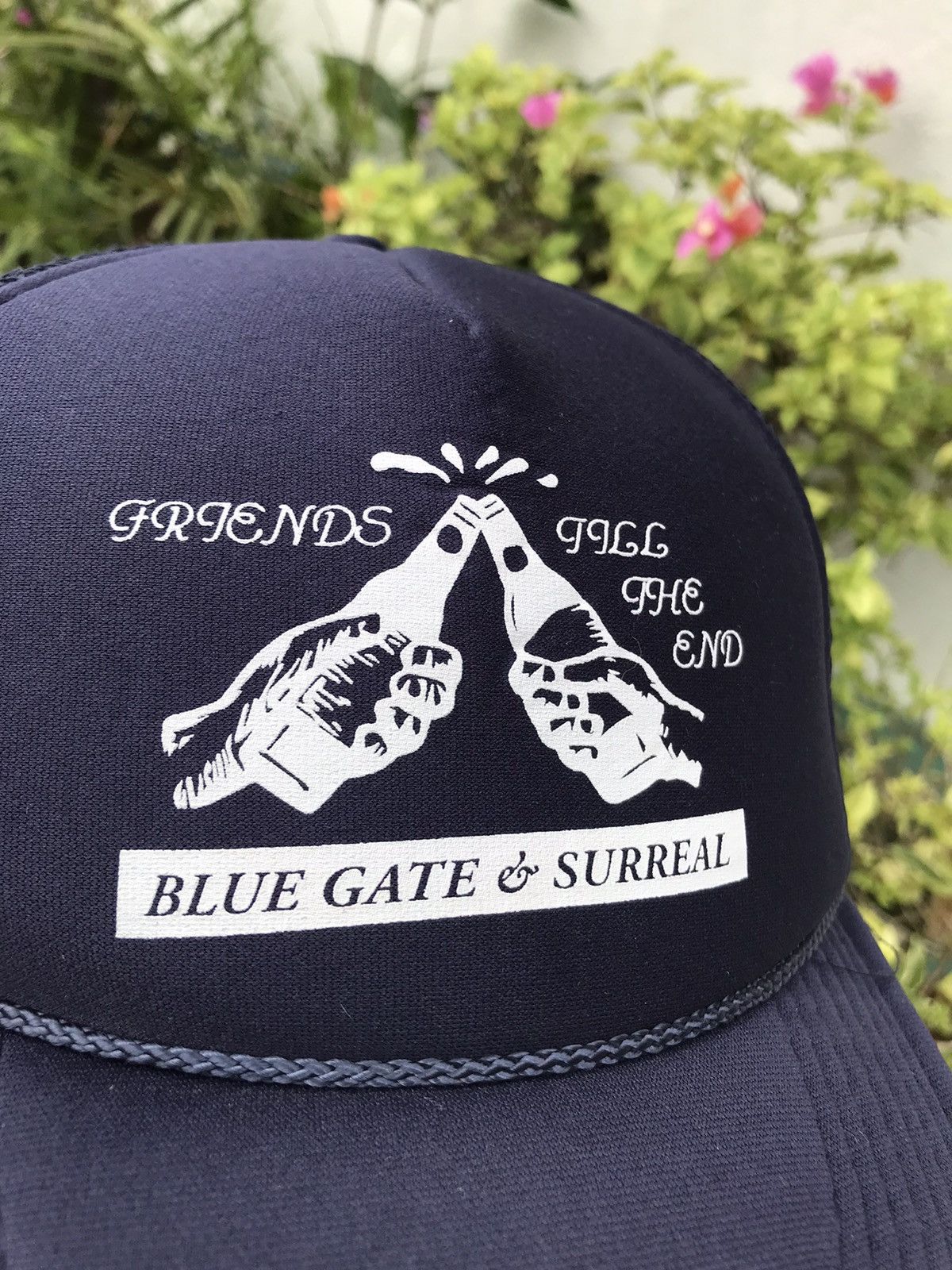 Japanese Brand FRIENDS TILL THE END BLUE GATE & SURREAL CAP BY OTTO Size ONE SIZE - 2 Thumbnail