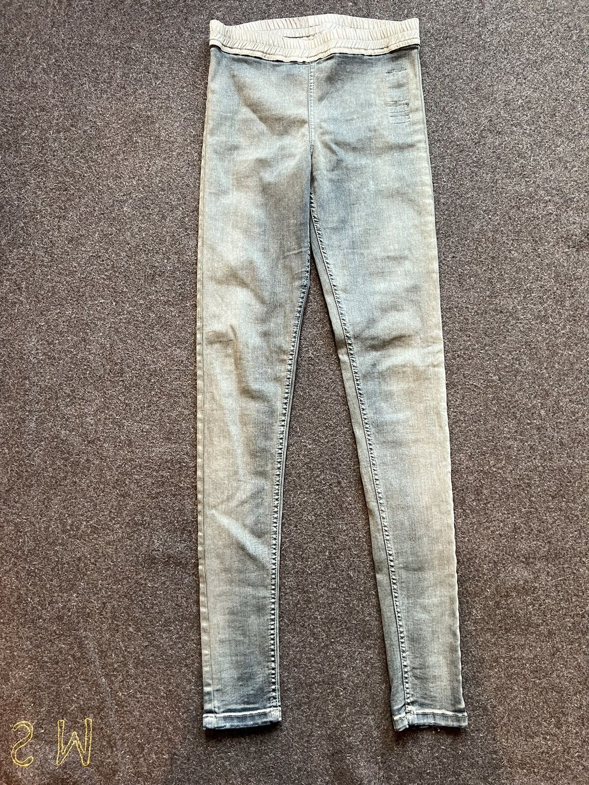 Pre-owned Rick Owens X Rick Owens Drkshdw Hustler Denim Leggings