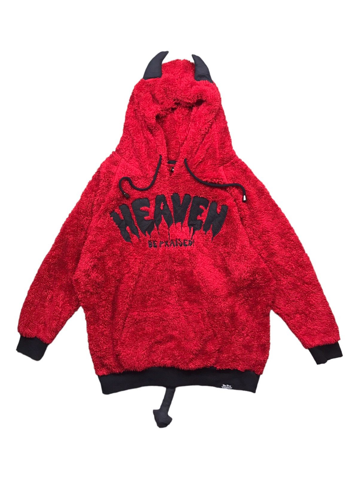 Japanese Brand DEVIL HEAVEN BE PRAISED HOODIES FAUX FUR BY DIG DEEP Size US L / EU 52-54 / 3 - 1 Thumbnail