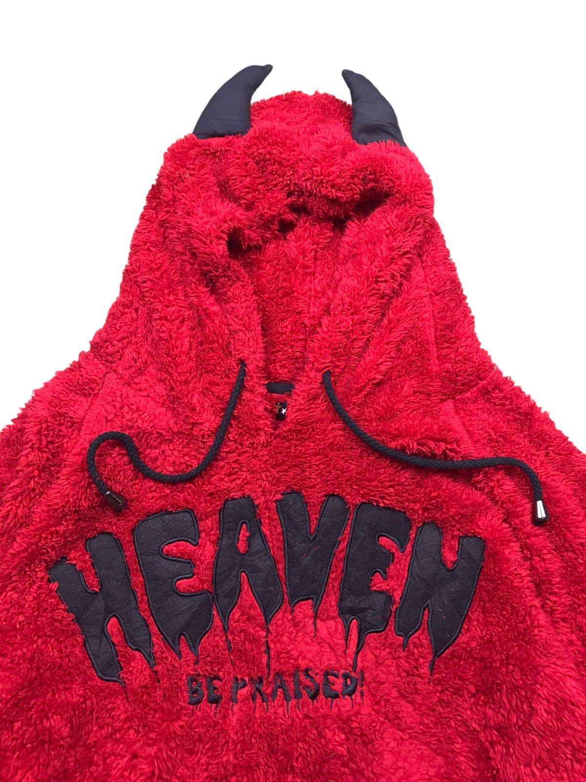 Japanese Brand DEVIL HEAVEN BE PRAISED HOODIES FAUX FUR BY DIG DEEP Size US L / EU 52-54 / 3 - 4 Thumbnail