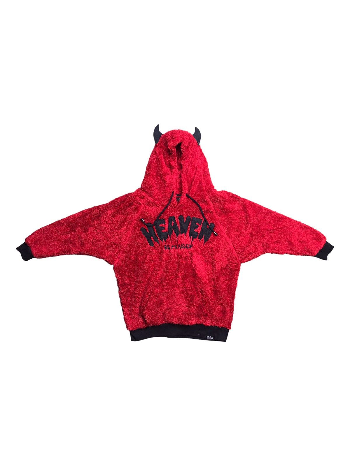 Japanese Brand DEVIL HEAVEN BE PRAISED HOODIES FAUX FUR BY DIG DEEP Size US L / EU 52-54 / 3 - 14 Thumbnail