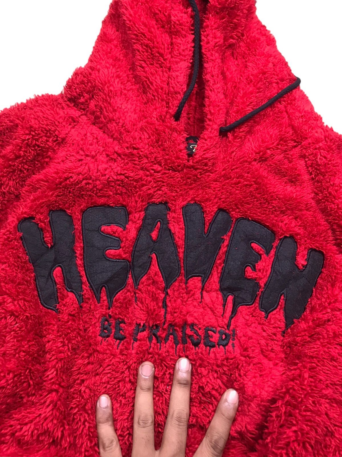 Japanese Brand DEVIL HEAVEN BE PRAISED HOODIES FAUX FUR BY DIG DEEP Size US L / EU 52-54 / 3 - 15 Thumbnail