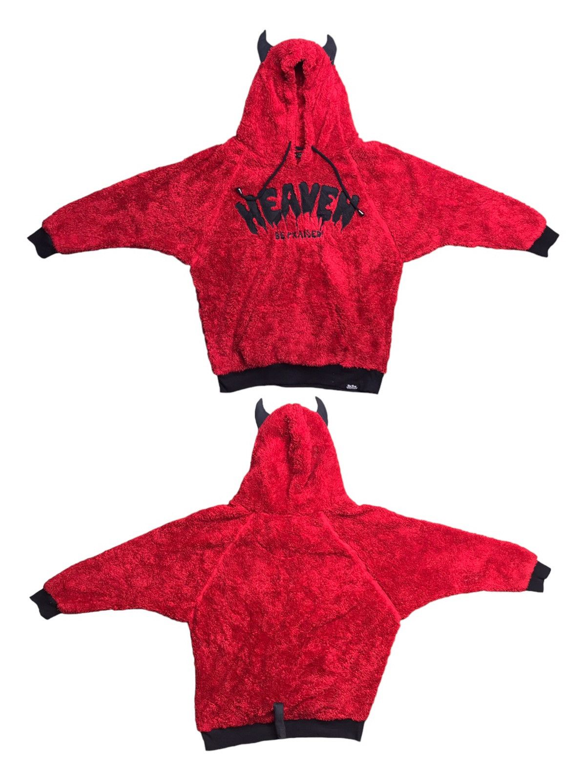 Japanese Brand DEVIL HEAVEN BE PRAISED HOODIES FAUX FUR BY DIG DEEP Size US L / EU 52-54 / 3 - 17 Thumbnail