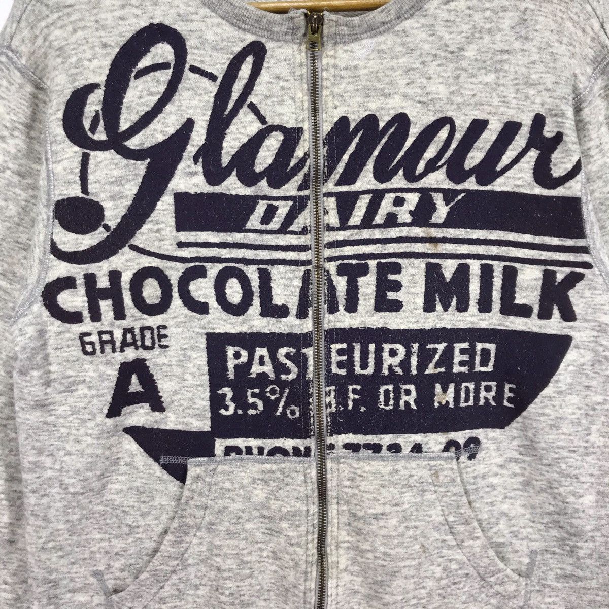 Hysteric Glamour Vintage Hysteric Glamour Distressed Sweatshirt Zipper Size US M / EU 48-50 / 2 - 5 Thumbnail