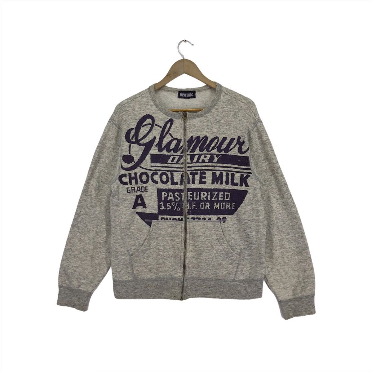 Hysteric Glamour Vintage Hysteric Glamour Distressed Sweatshirt Zipper Size US M / EU 48-50 / 2 - 1 Thumbnail