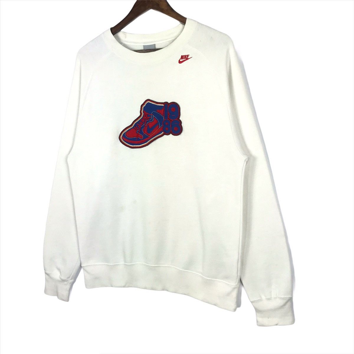 Nike × Vintage Nike Air Dunk Shoes Sweatshirt Crewneck Embroidery Big Logo Size US M / EU 48-50 / 2 - 2 Thumbnail