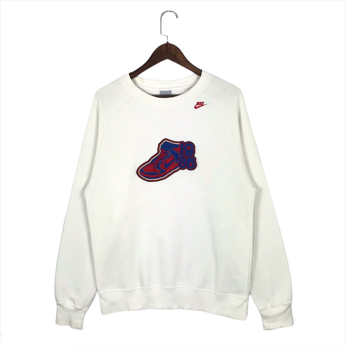Nike × Vintage Nike Air Dunk Shoes Sweatshirt Crewneck Embroidery Big Logo Size US M / EU 48-50 / 2 - 1 Thumbnail