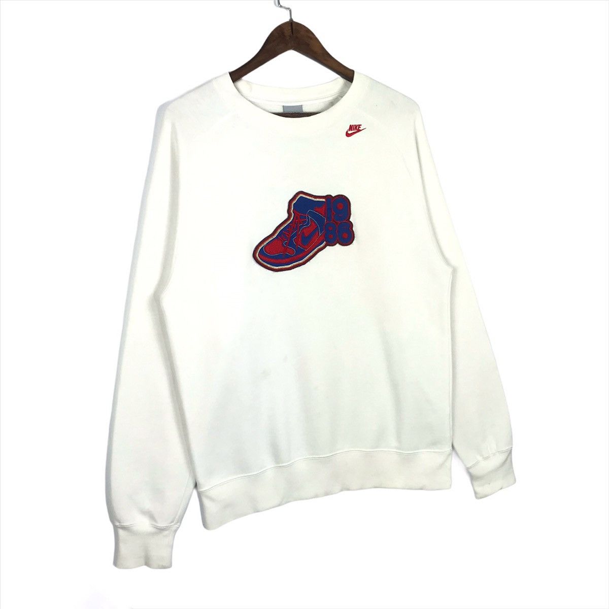 Nike × Vintage Nike Air Dunk Shoes Sweatshirt Crewneck Embroidery Big Logo Size US M / EU 48-50 / 2 - 3 Thumbnail