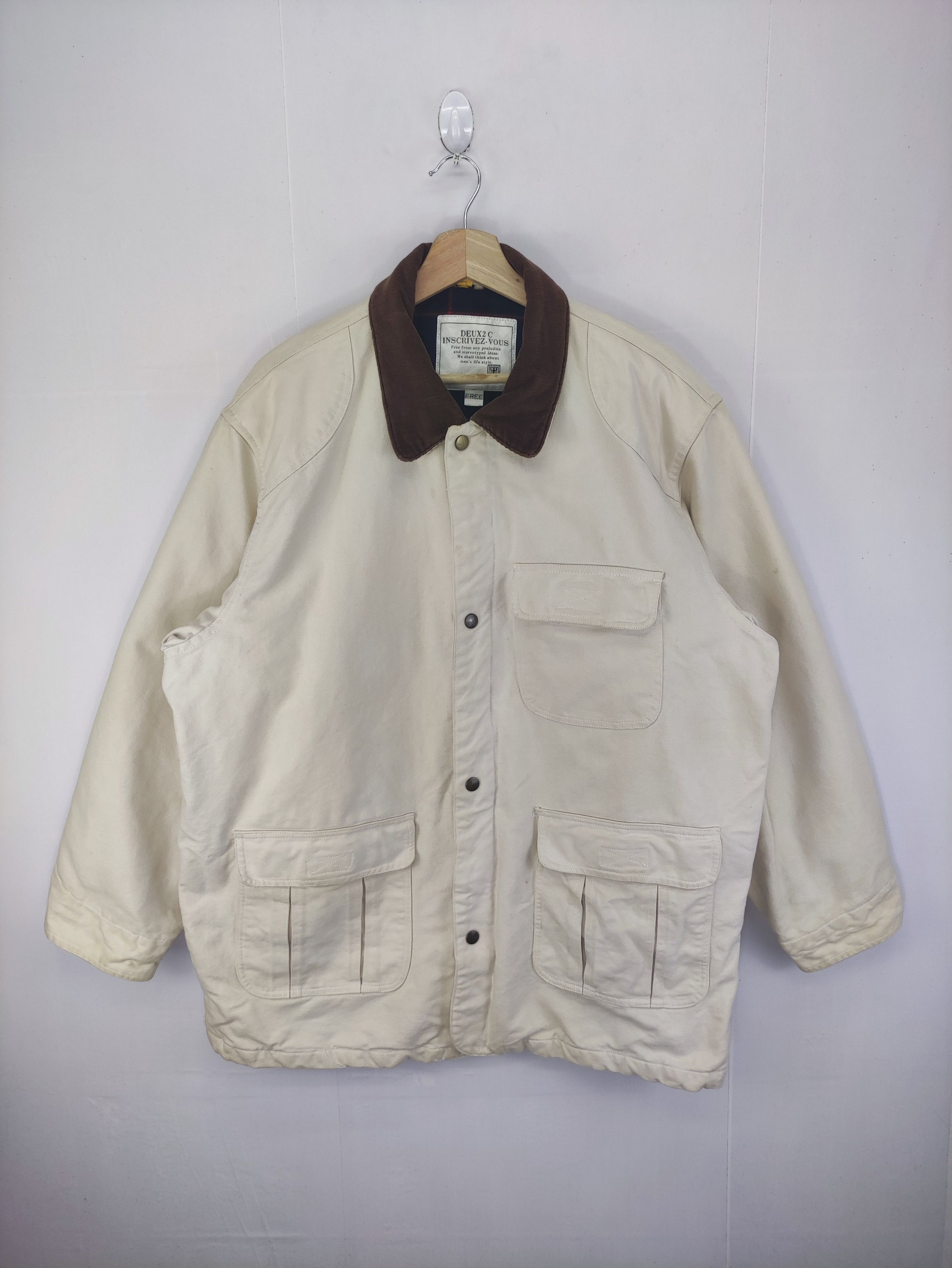 Vintage Vintage Deux2 C Inscrivez-Vous Hunting Jacket Zipper Size US XXL / EU 58 / 5 - 1 Thumbnail