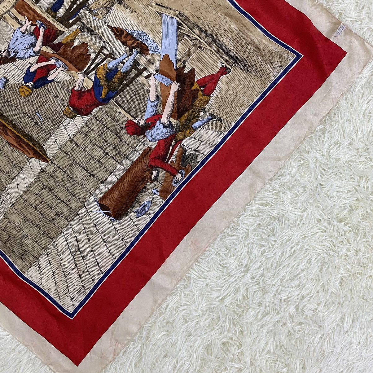 Coach NICE DESIGN VINTAGE COACH SILK SCARF (34"x34") Size ONE SIZE - 6 Thumbnail