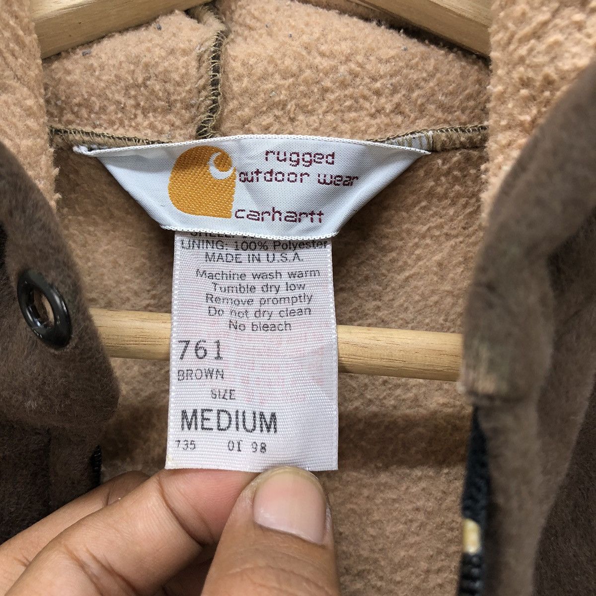 Carhartt 🔥Vintage Carhartt Limited Edition 735 Of 98 Distressed Size US M / EU 48-50 / 2 - 11 Thumbnail