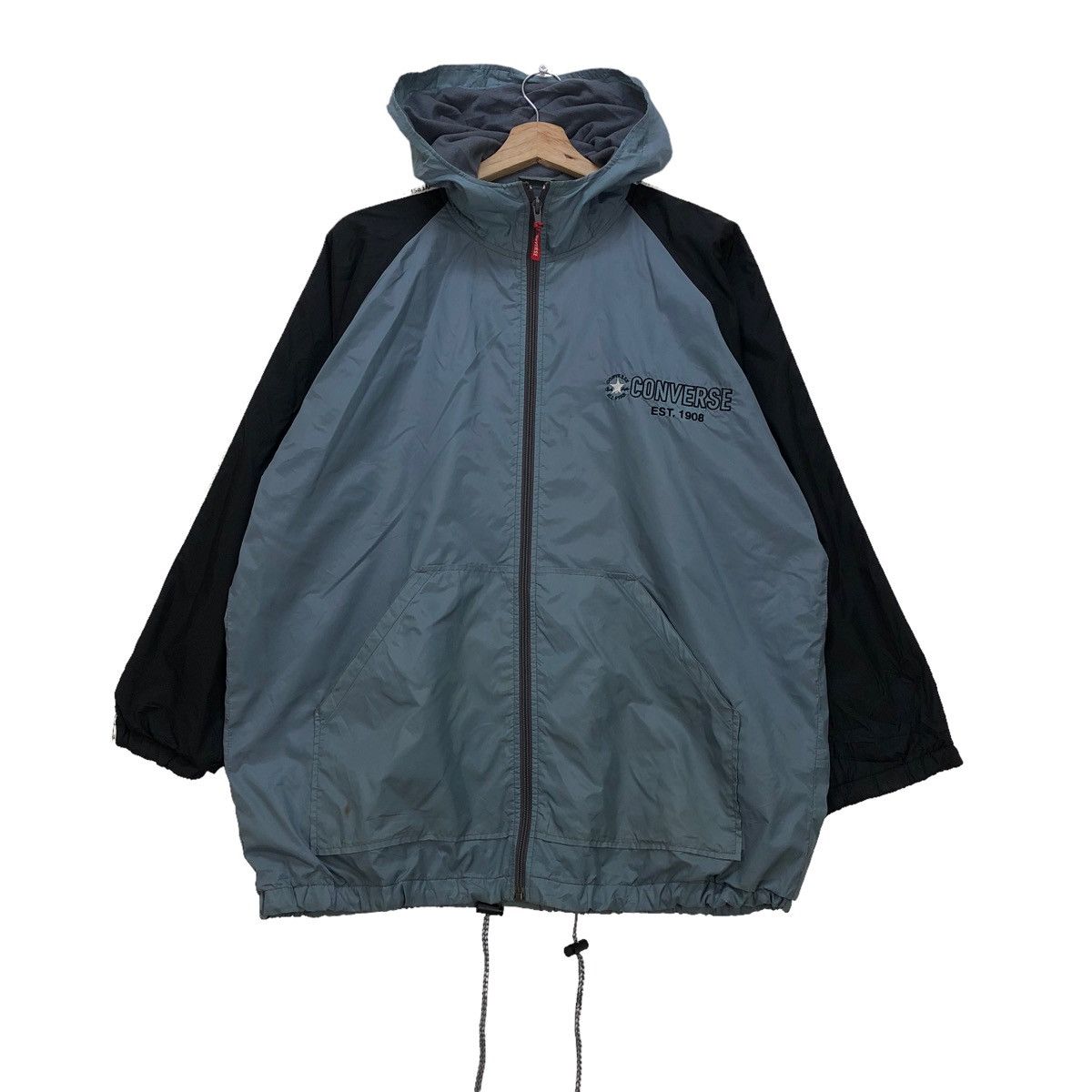 Converse Vintage Converse Side Tape Hooded Light Jackets Size US S / EU 44-46 / 1 - 3 Thumbnail