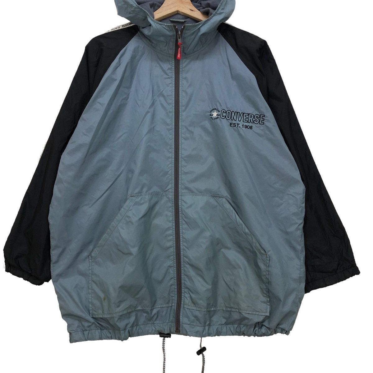 Converse Vintage Converse Side Tape Hooded Light Jackets Size US S / EU 44-46 / 1 - 4 Thumbnail