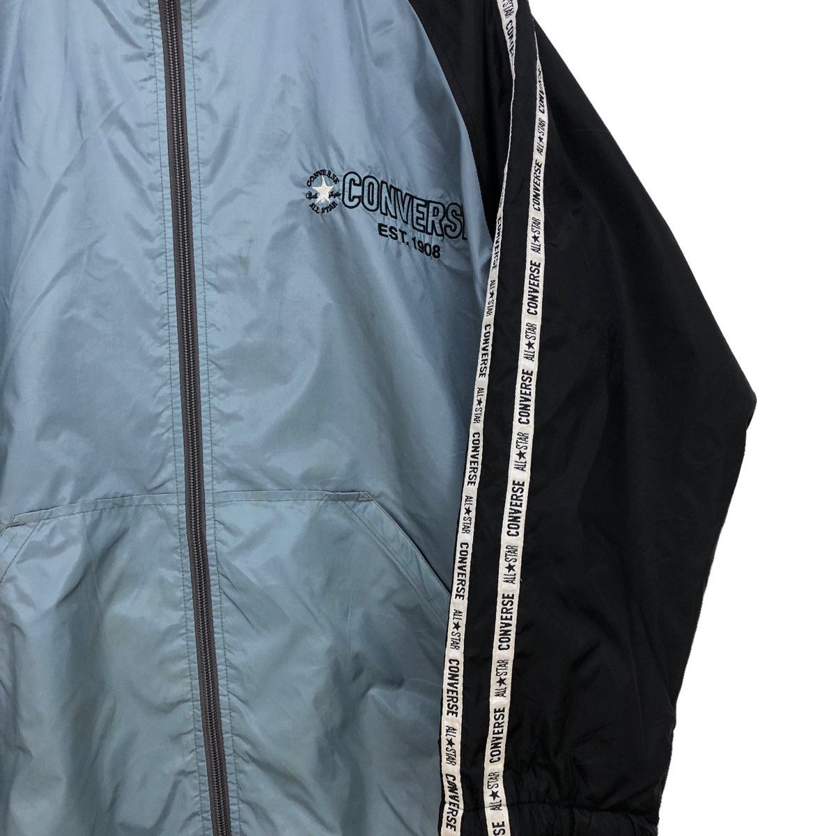Converse Vintage Converse Side Tape Hooded Light Jackets Size US S / EU 44-46 / 1 - 5 Thumbnail