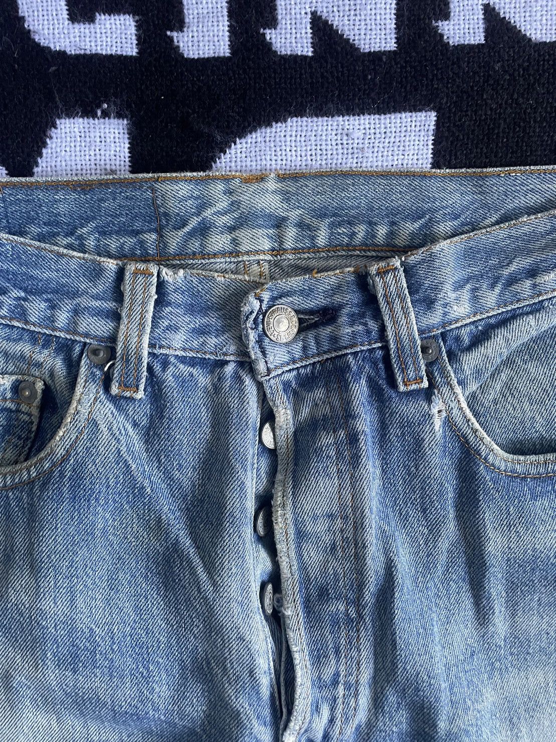 Levi's × Vintage Levi's 501 Blue Jeans Pants Made In USA Size US 33 - 4 Thumbnail