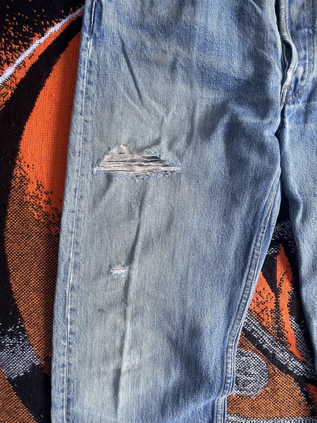 Levi's × Vintage Levi's 501 Blue Jeans Pants Made In USA Size US 33 - 3 Thumbnail