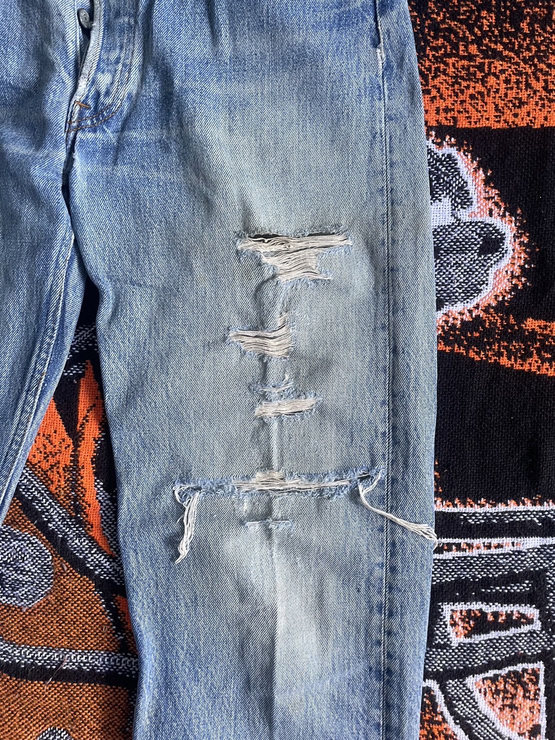 Levi's × Vintage Levi's 501 Blue Jeans Pants Made In USA Size US 33 - 2 Thumbnail