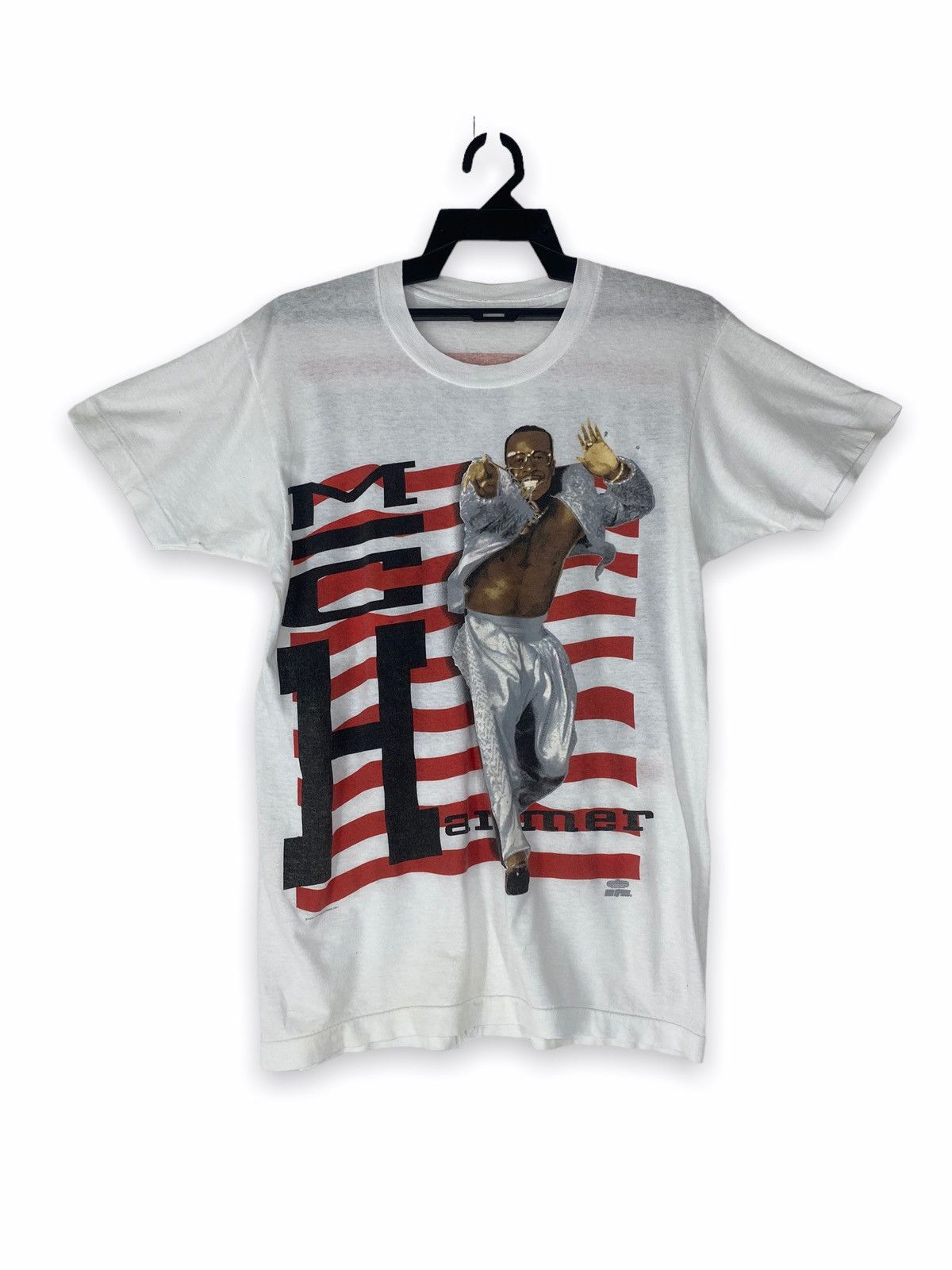 image of Rap Tees x Vintage 1991 Mc Hammer in White, Men's (Size Medium)