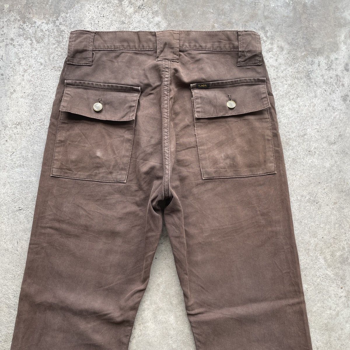 Japanese Brand Vintage Lee Bush Pocket Brown Casual Pants Size US 28 / EU 44 - 10 Thumbnail
