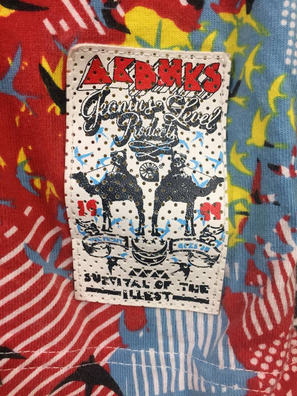 Akademiks Akademiks All Over Print Color Block Oversize Polo Tee Size US XXL / EU 58 / 5 - 6 Thumbnail