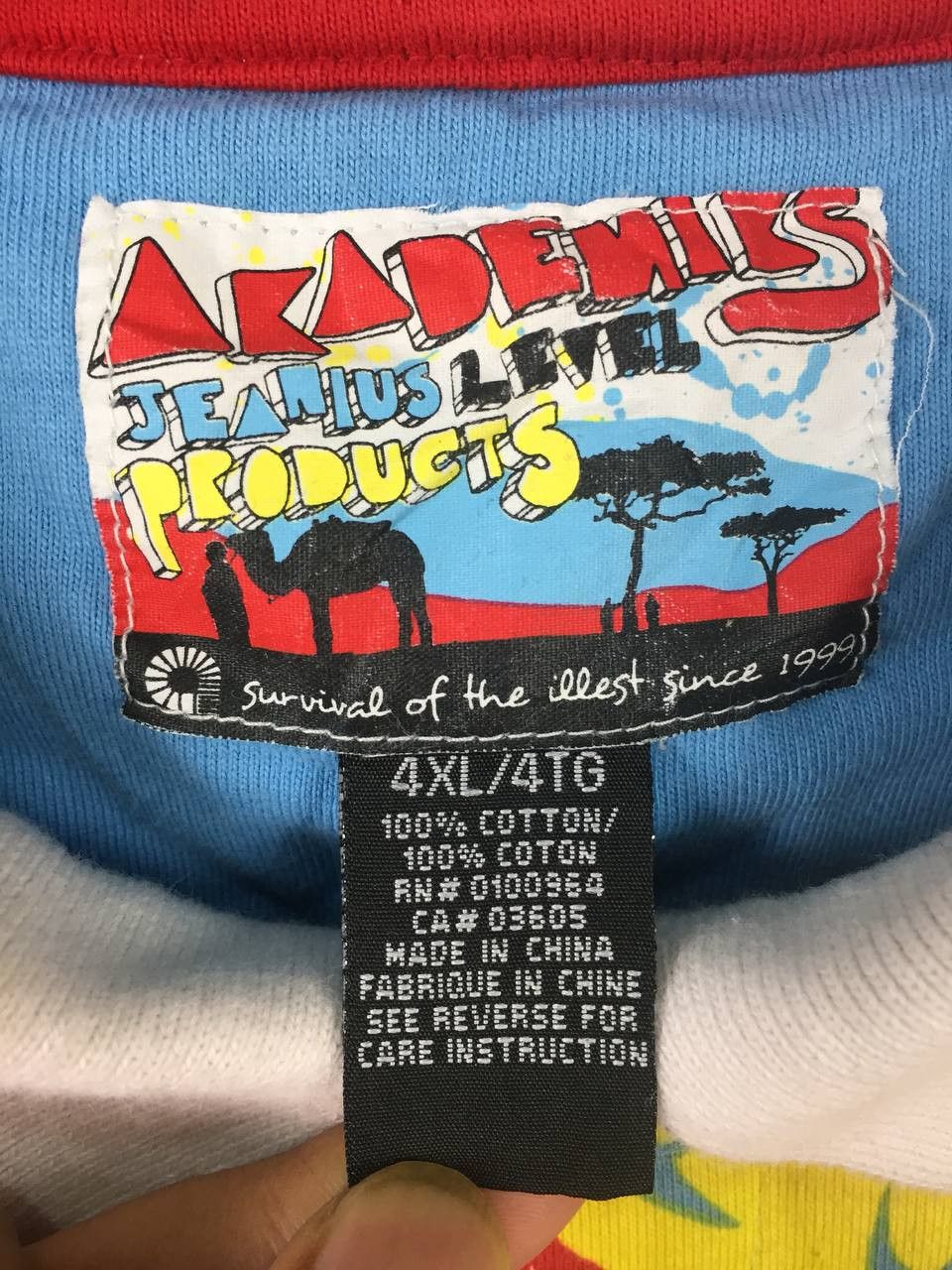 Akademiks Akademiks All Over Print Color Block Oversize Polo Tee Size US XXL / EU 58 / 5 - 9 Thumbnail