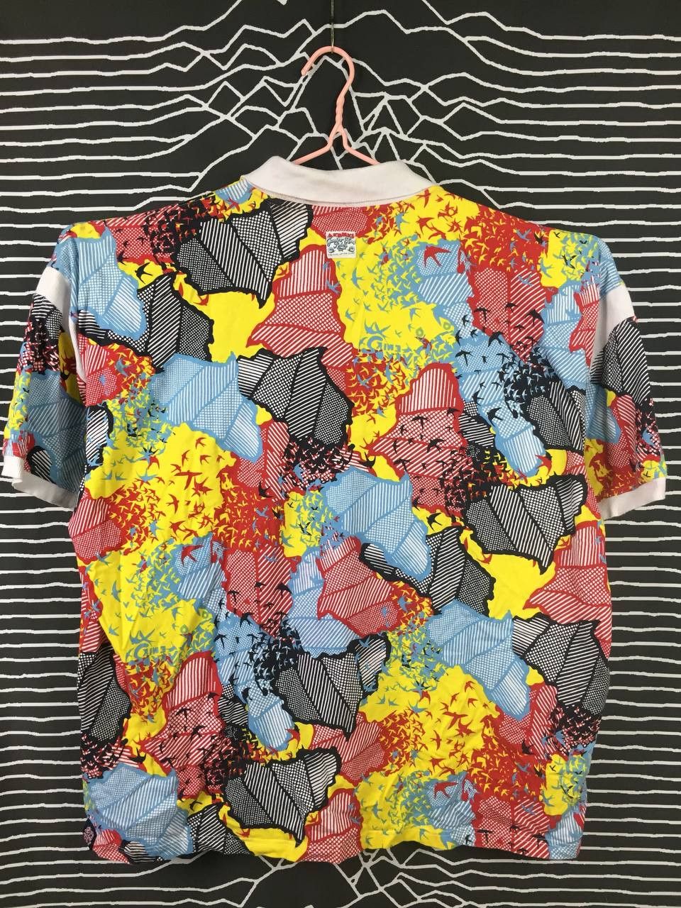 Akademiks Akademiks All Over Print Color Block Oversize Polo Tee Size US XXL / EU 58 / 5 - 11 Thumbnail