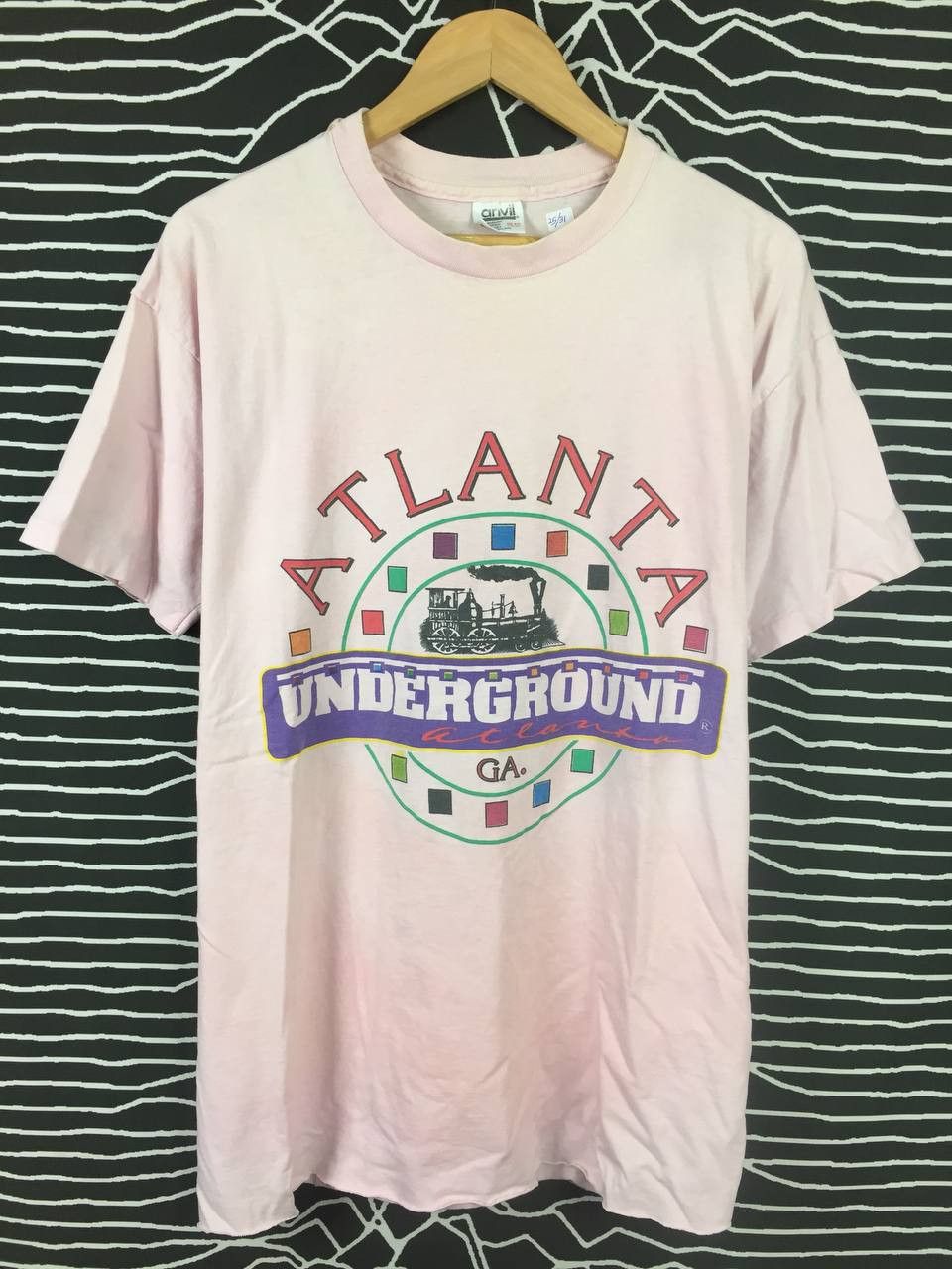 Vintage 90s Anvil Atalanta Georgia Underground Graphic Tee Size US XXL / EU 58 / 5 - 2 Thumbnail