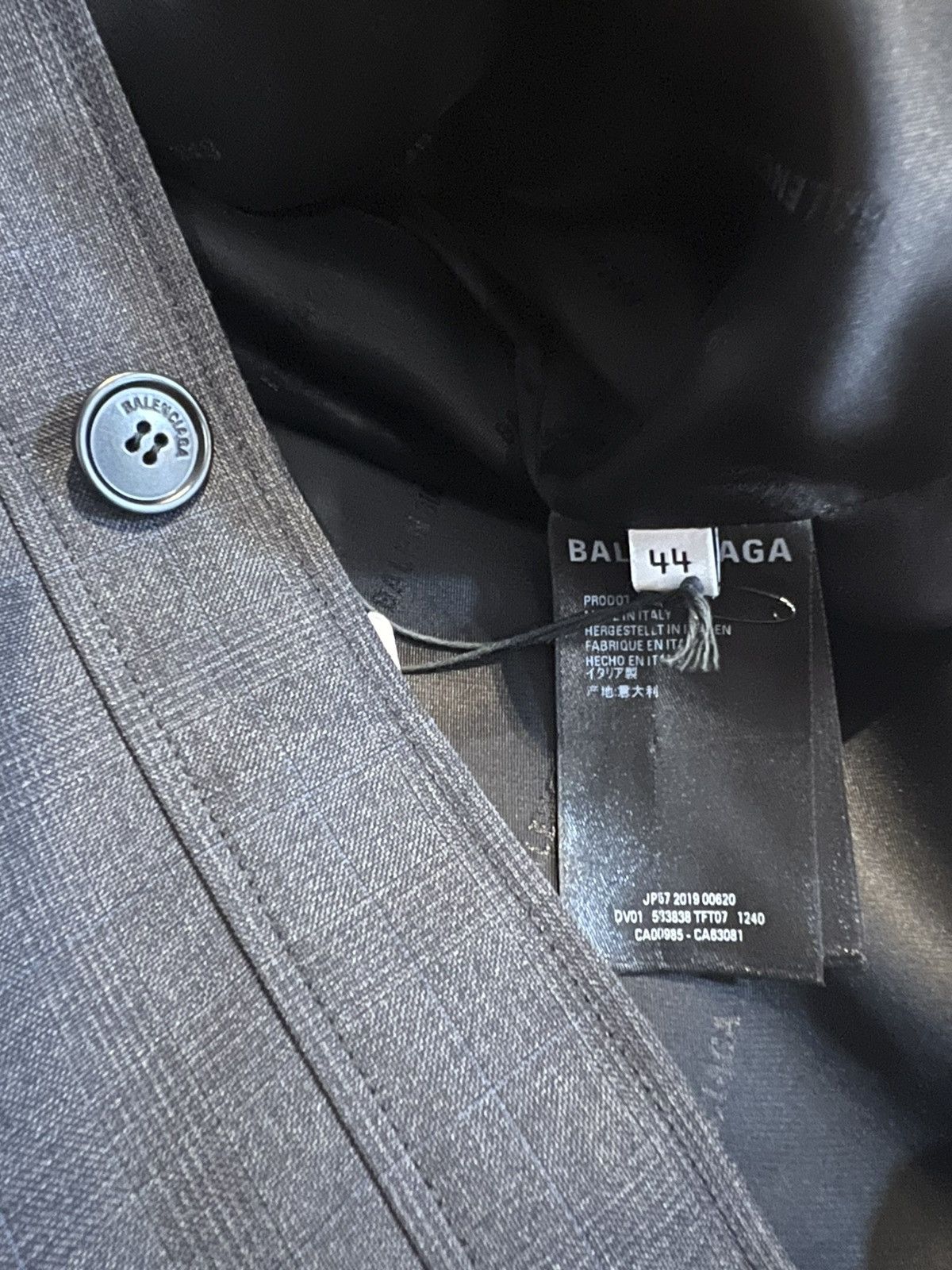Balenciaga BNWT FALL19 BALENCIAGA TAILORED JACKET Size US S / EU 44-46 / 1 - 12 Thumbnail
