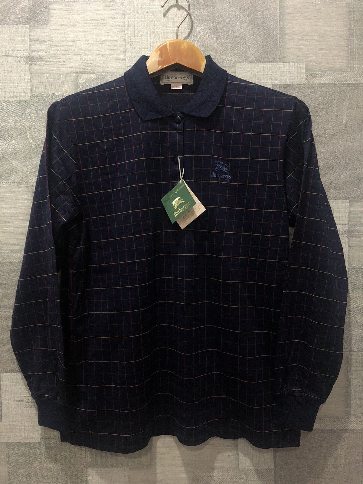 Burberry Burberrys polo long sleeve Size US M / EU 48-50 / 2 - 1 Thumbnail