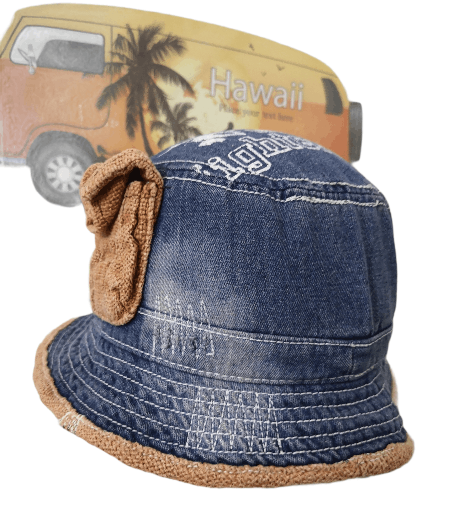 Other RARE DISTRESSED VINTAGE DENIM BUCKET HAT Size ONE SIZE - 17 Thumbnail