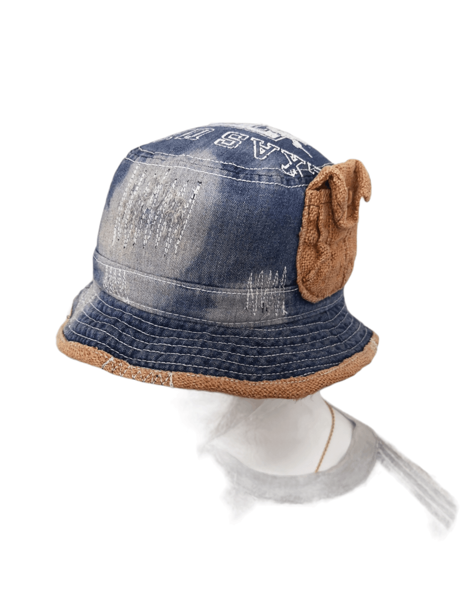 Other RARE DISTRESSED VINTAGE DENIM BUCKET HAT Size ONE SIZE - 9 Thumbnail