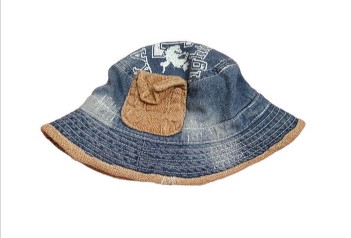 Other RARE DISTRESSED VINTAGE DENIM BUCKET HAT Size ONE SIZE - 5 Thumbnail