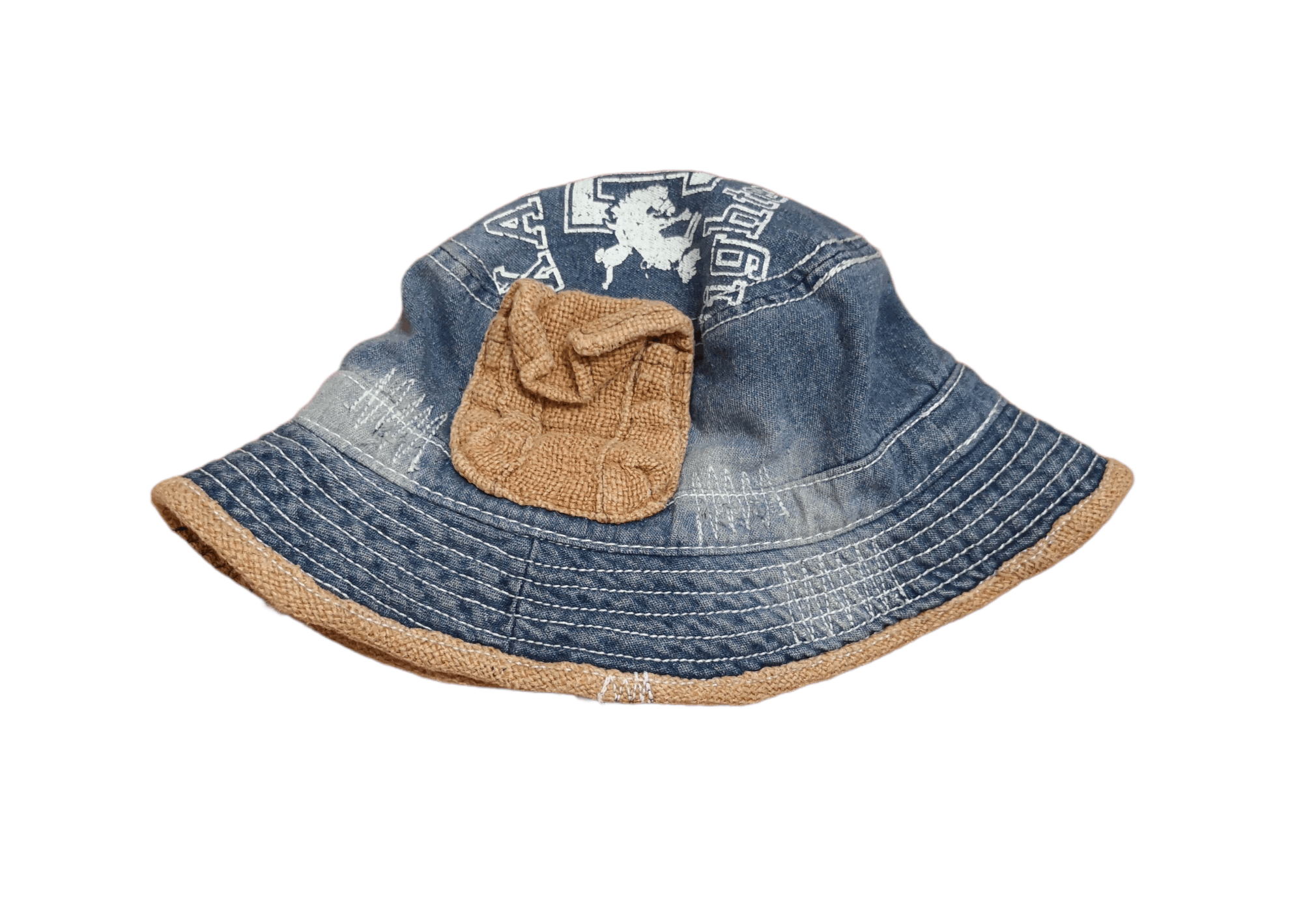 Other RARE DISTRESSED VINTAGE DENIM BUCKET HAT Size ONE SIZE - 22 Thumbnail