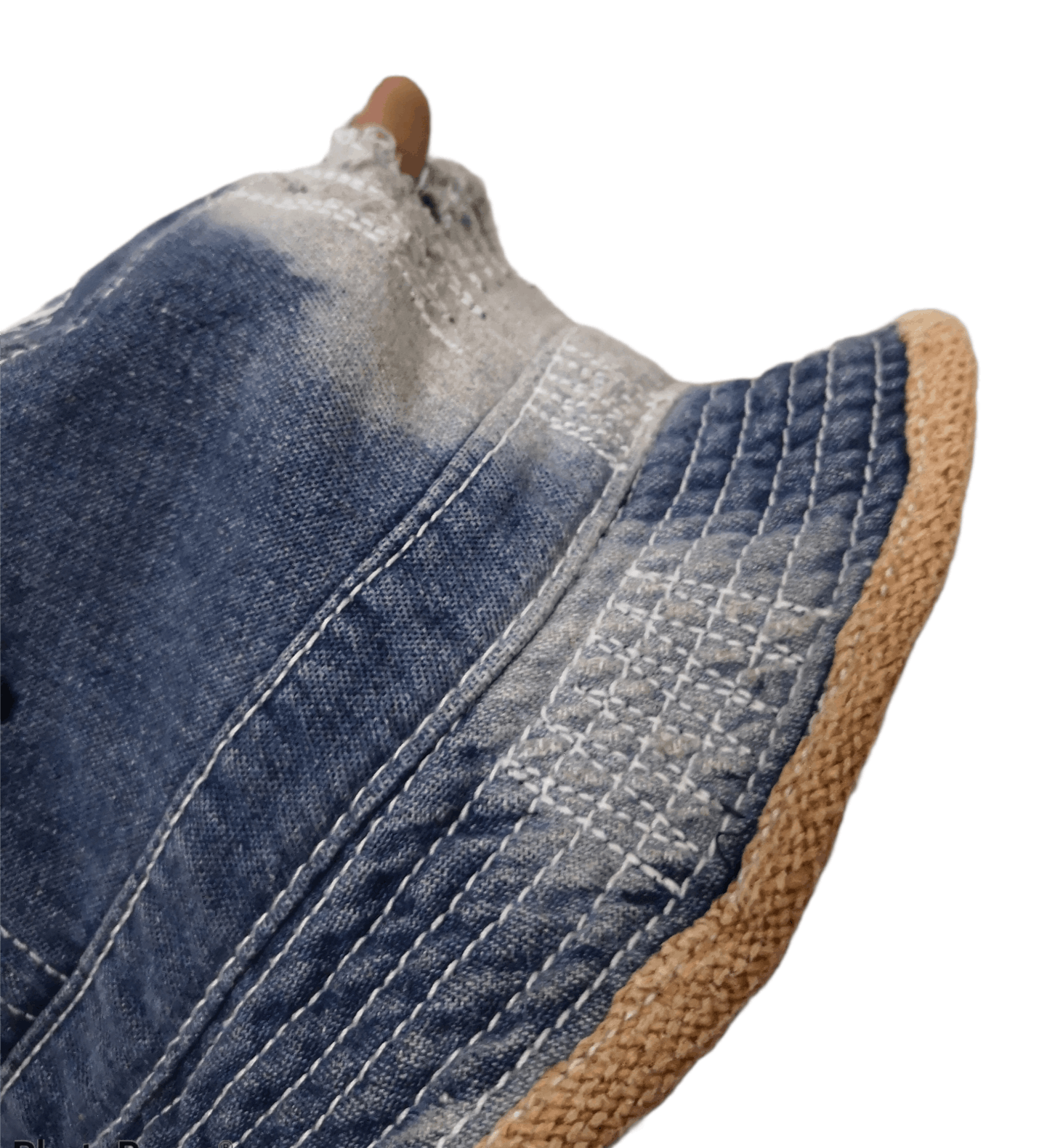 Other RARE DISTRESSED VINTAGE DENIM BUCKET HAT Size ONE SIZE - 18 Thumbnail
