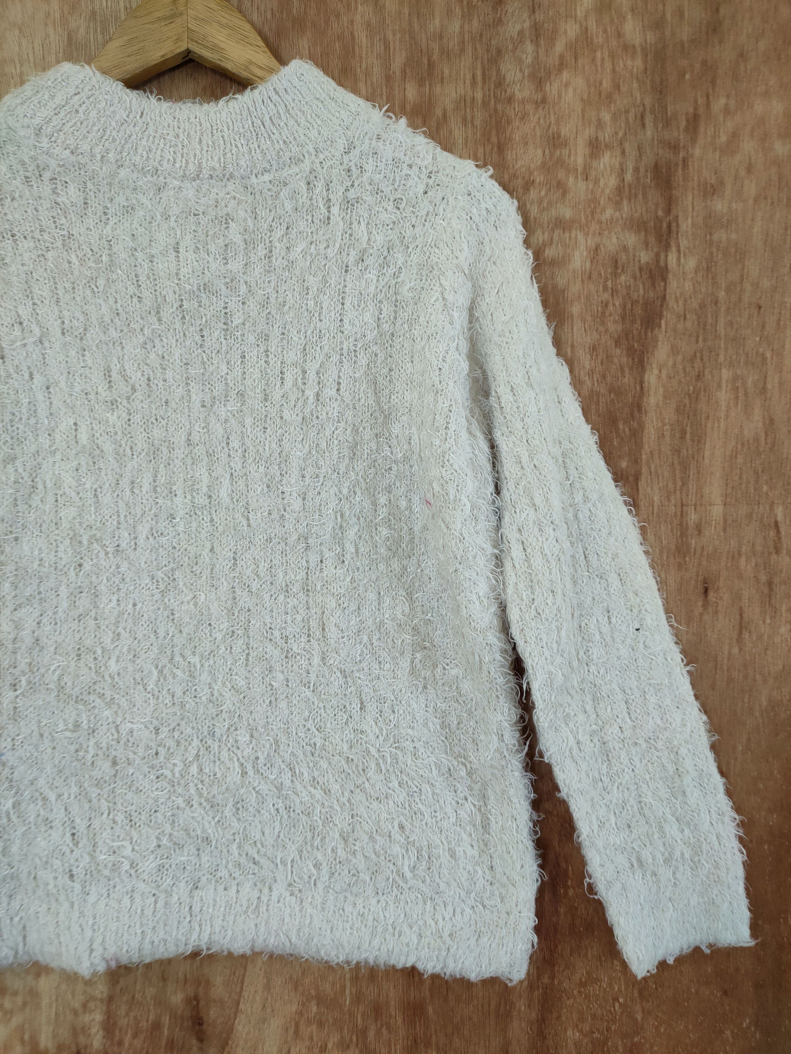Aran Isles Knitwear × Japanese Brand Japan mohair fur aran streetwear knitwear winter #46-581 Size US S / EU 44-46 / 1 - 8 Thumbnail