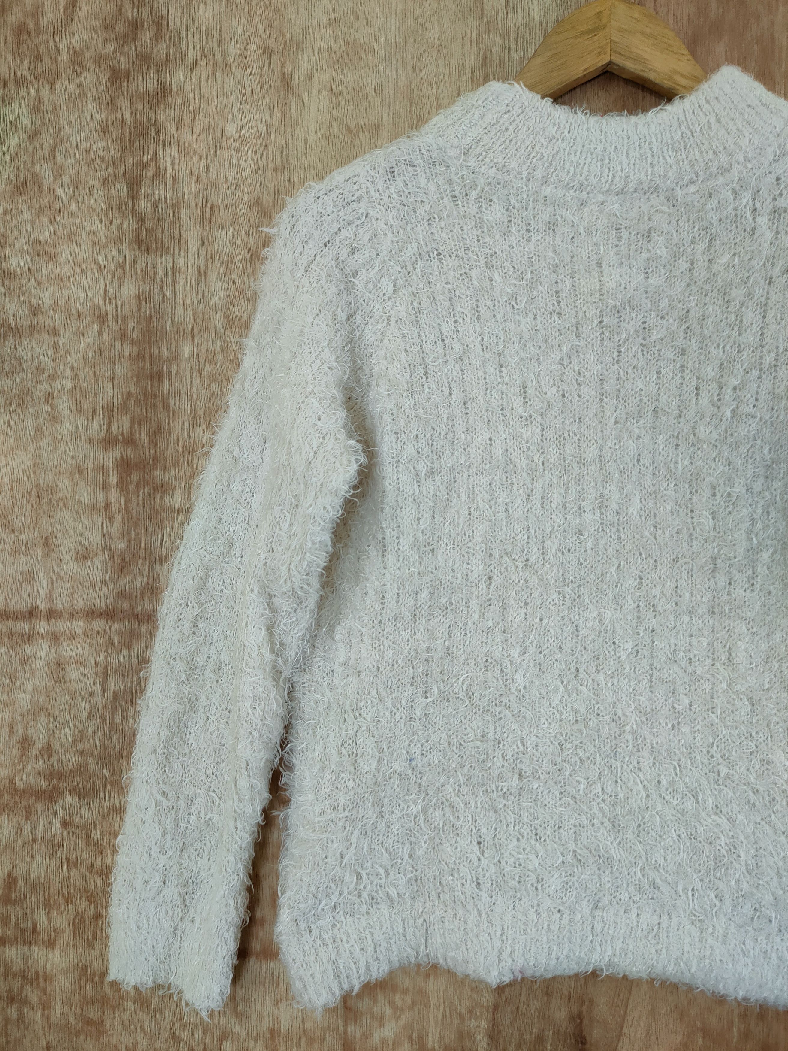 Aran Isles Knitwear × Japanese Brand Japan mohair fur aran streetwear knitwear winter #46-581 Size US S / EU 44-46 / 1 - 7 Thumbnail