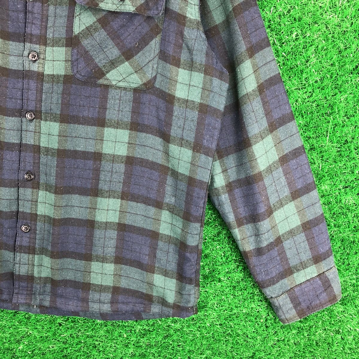 Flannel × Japanese Brand Clothes Truck Flannel Checkered Double Pocket Size US L / EU 52-54 / 3 - 3 Thumbnail