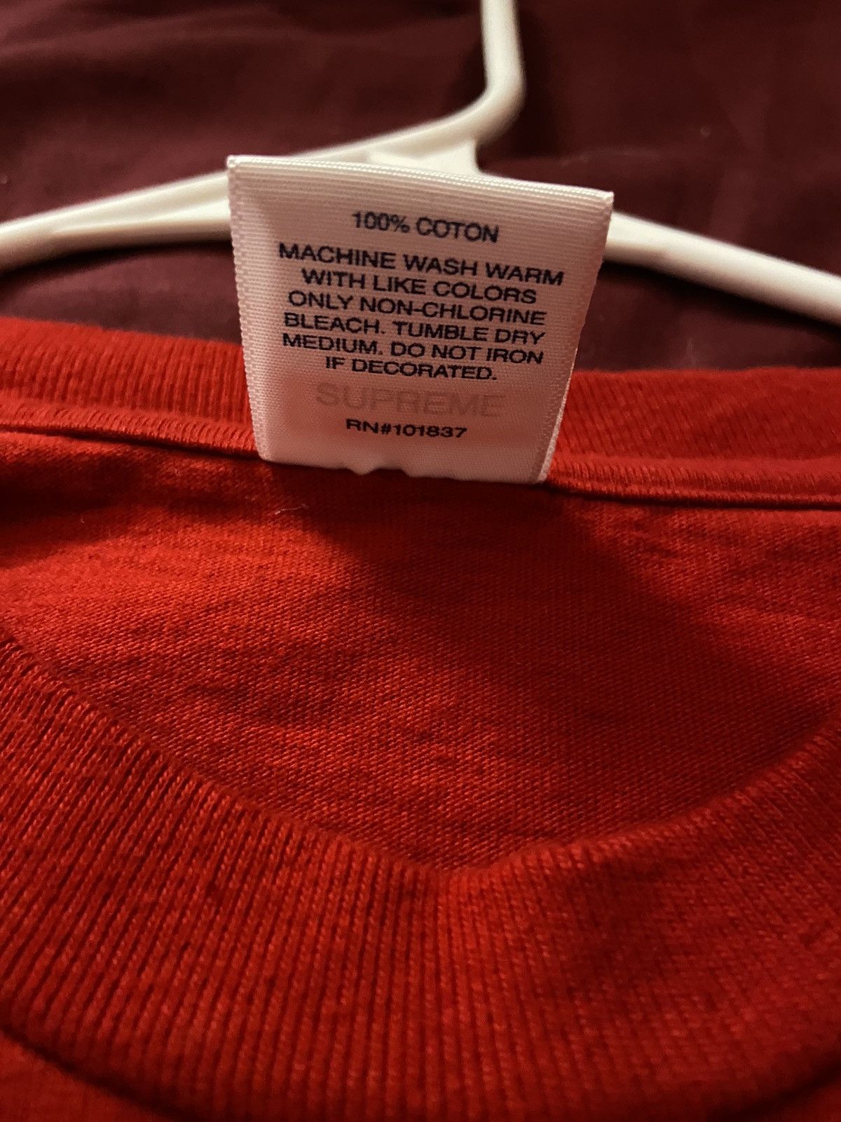 Supreme Red Tonal box logo tee Size US L / EU 52-54 / 3 - 4 Thumbnail