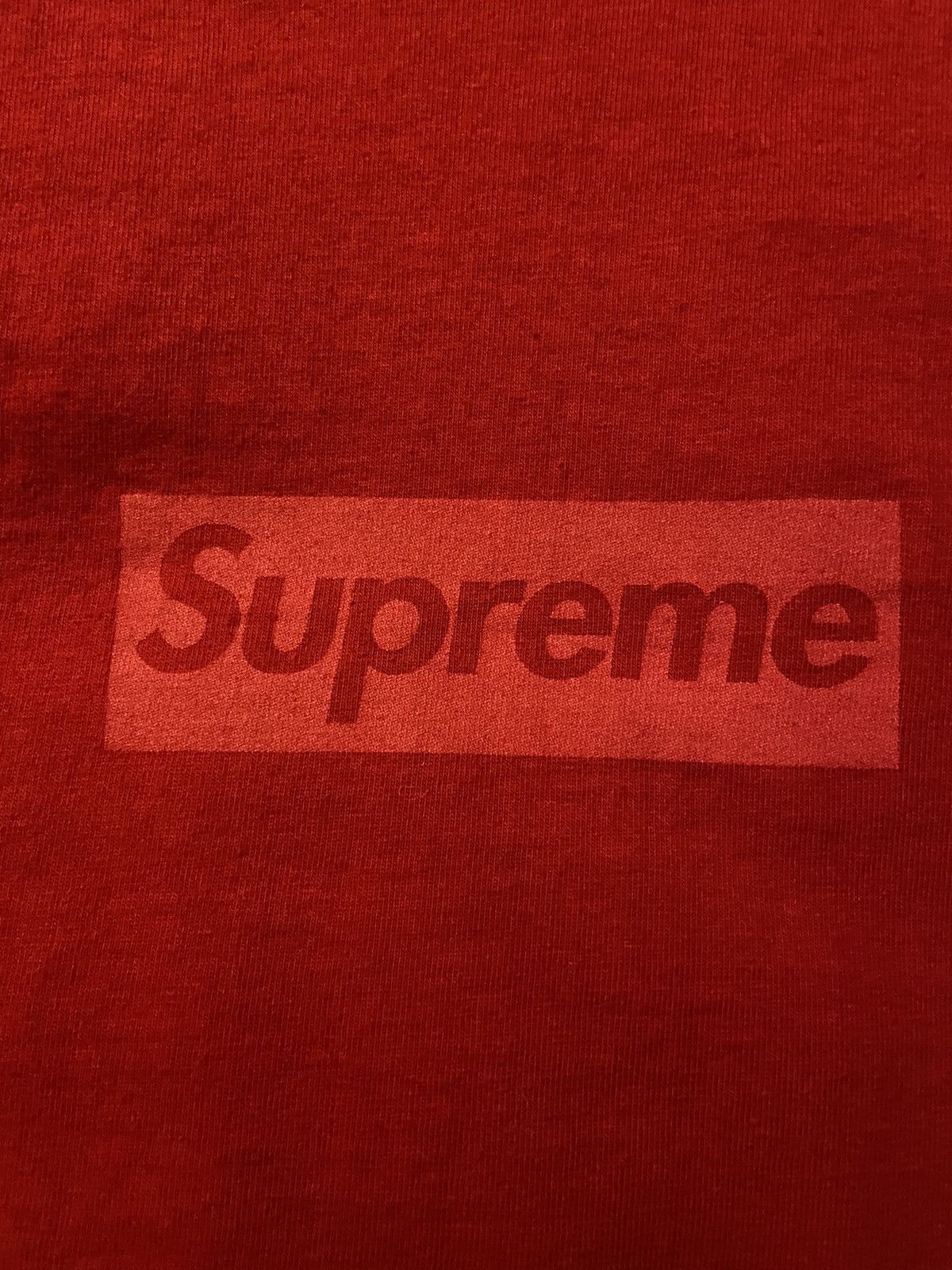 Supreme Red Tonal box logo tee Size US L / EU 52-54 / 3 - 2 Thumbnail