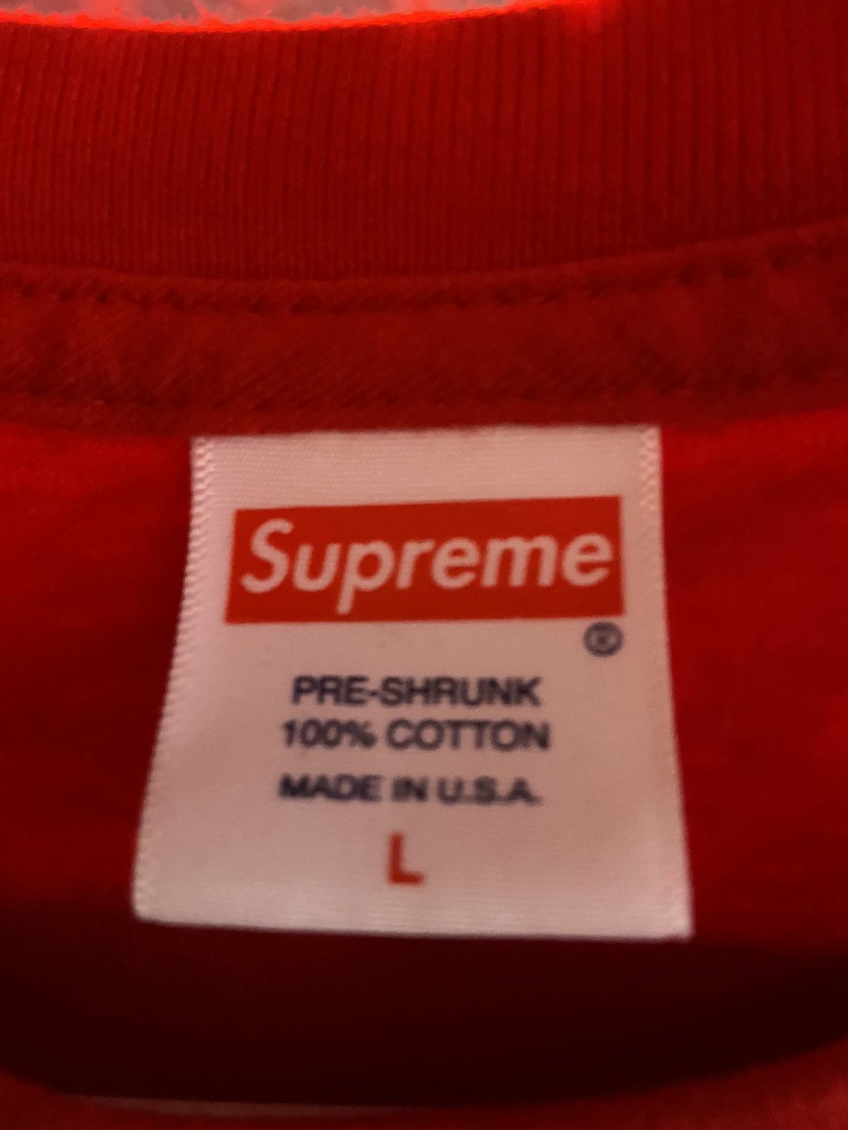 Supreme Red Cross box logo tee Size US L / EU 52-54 / 3 - 3 Thumbnail