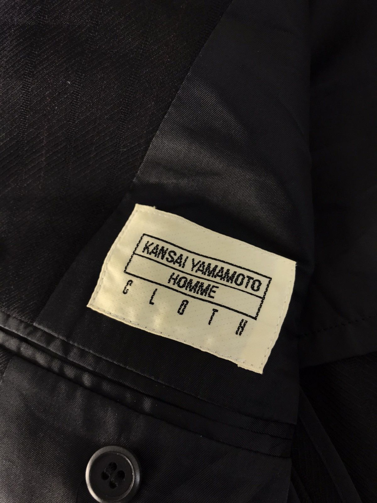 Kansai Yamamoto × Vintage Kansai Yamamoto Homme Jacket Blazer Coat K1115j Size 44R - 5 Thumbnail