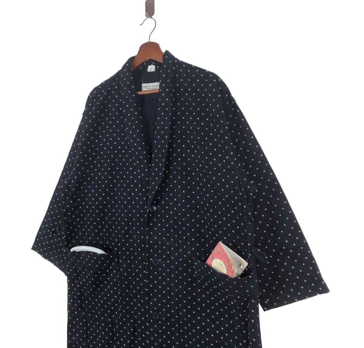 Comme des Garcons × Comme des Garcons Homme × Comme des Garcons Homme Plus COMME des GARCONS Robe De Chambre Polka Dot Size US L / EU 52-54 / 3 - 3 Thumbnail