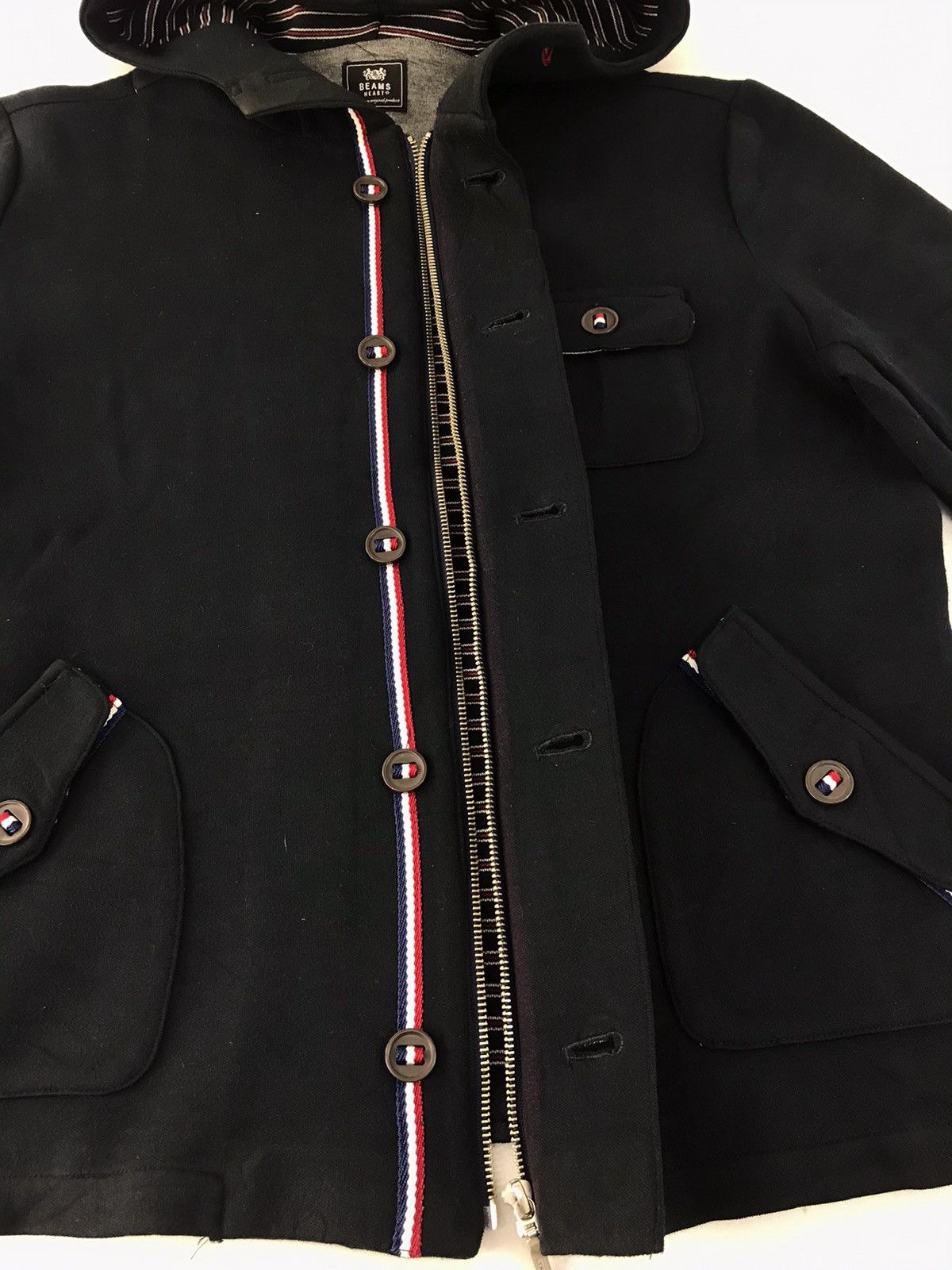 Beams Plus × Japanese Brand Beams Heart Wool Jacket Hoodies Multi Pocket K1114j Size US L / EU 52-54 / 3 - 3 Thumbnail