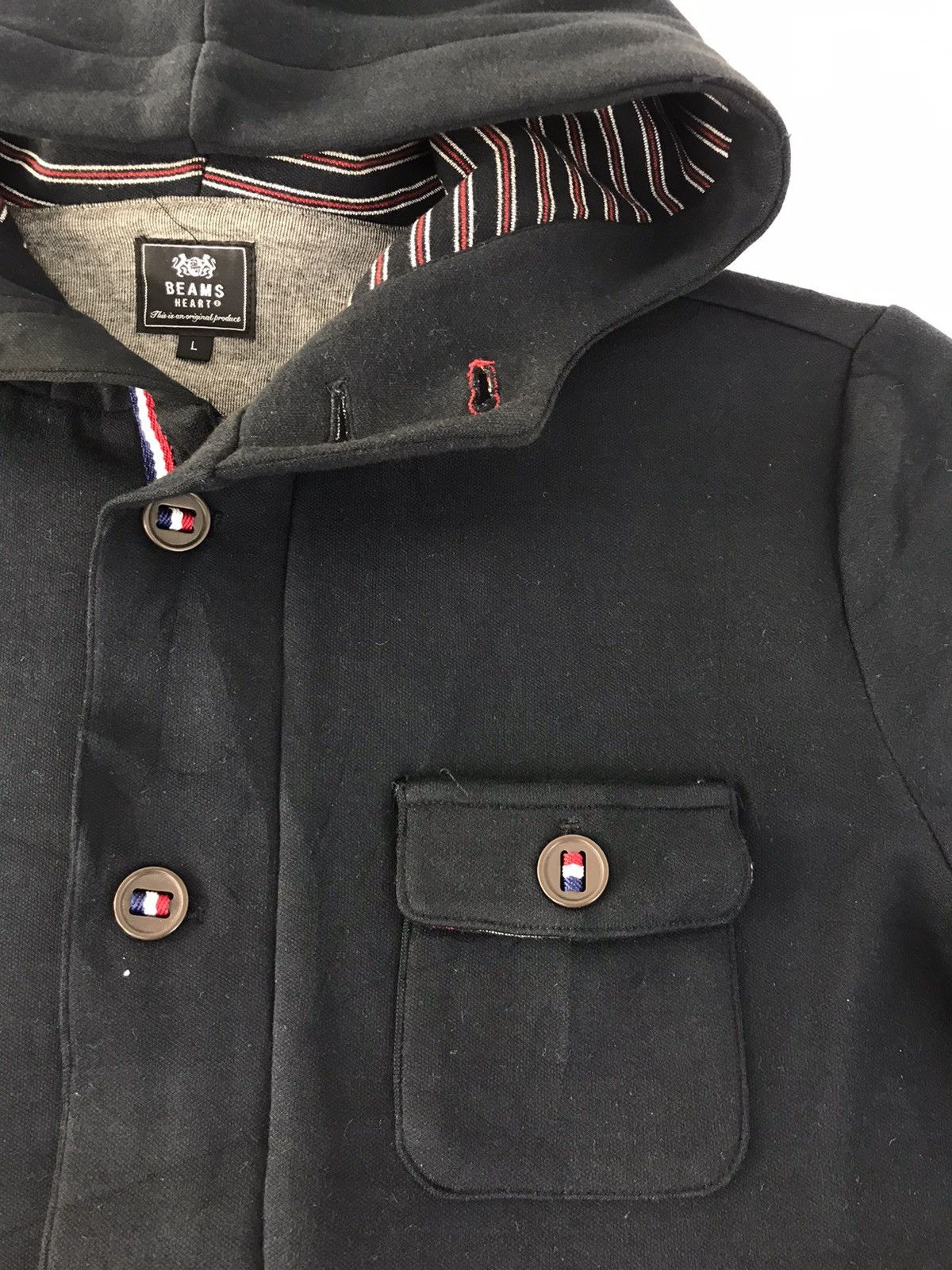 Beams Plus × Japanese Brand Beams Heart Wool Jacket Hoodies Multi Pocket K1114j Size US L / EU 52-54 / 3 - 2 Thumbnail